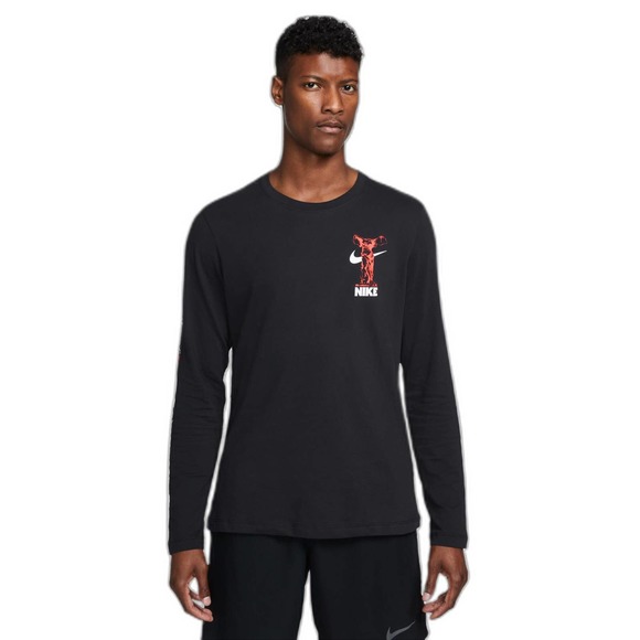 Nike Long Sleeve Wild Card Training Shirt Mens Medium DX0981-010 DRI-FIT Rare - Picture 1 of 7